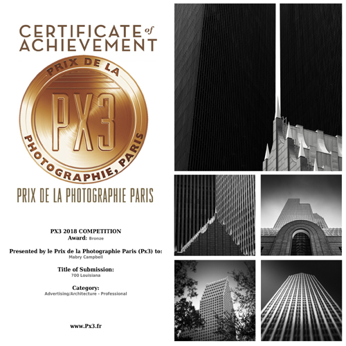 Mabry Campbell Bronze Winner PX3 Prix De La Photographie Paris