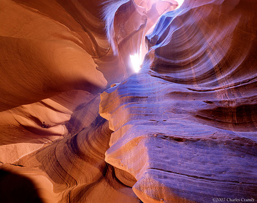 Overhead Spiral, Antelope Canyon, Arizona