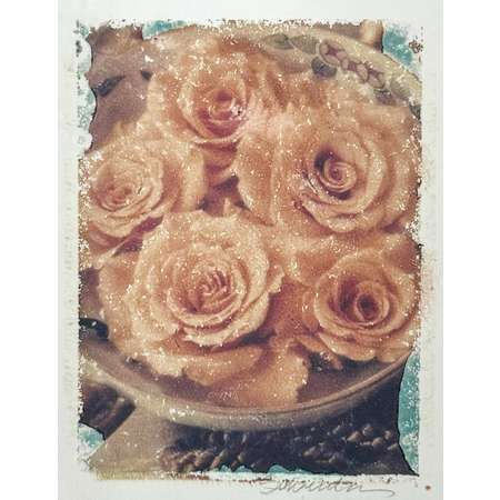 Peach Roses, Bowl