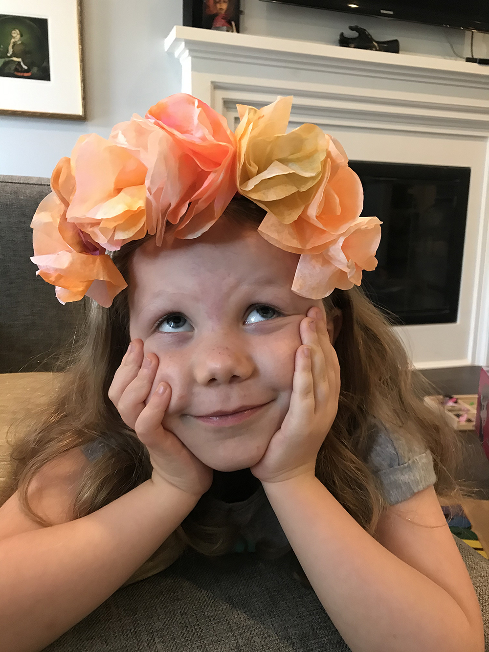 Charlotte with Flowers