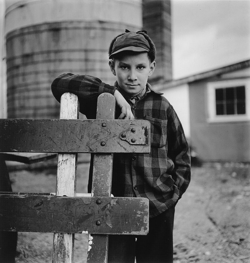 Catherine Couturier Gallery Ida Wyman Leaning on the Cow Gate, Bridgewater, Massachusetts, 1947