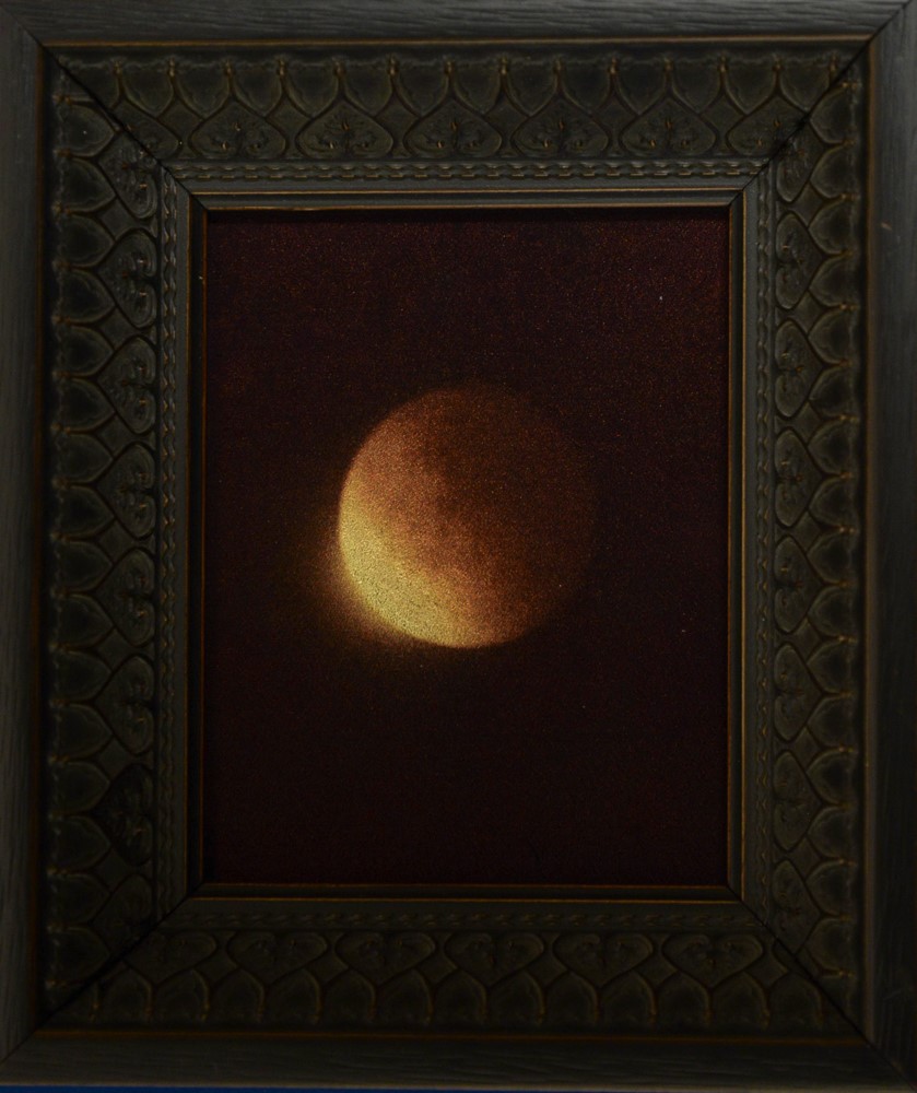 Kate Breakey, Lunar Eclipse I Sept 2015 airplane window