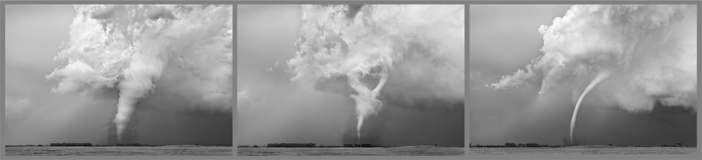 Mitch Dobrowner Triptych Near Woonsocket South Dakota 2014